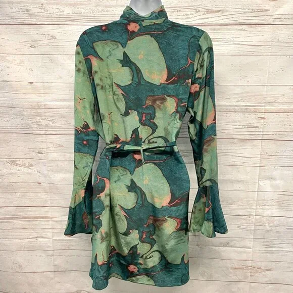 Stone Cold Fox Lily pad silk wrap dress - tovelucka.dk